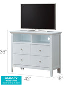 Hammond - Charming Media Chest With Storage by Unique Piece Furniture