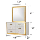 Obsession - Square Mirror - White by HouseOfZazla