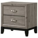 Watson 2-drawer Nightstand Bedside Table Light Taupe