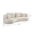 Modular Sofa, Durable Fabric, Solid Wood Frame, High Density Sponge Padding, Seating For 4 by HouseOfZazla