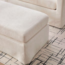 Accent Chair With Ottoman, Includes 2 Bolster Pillows