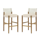 28.5'' Modern Solid Wood Bar Stool with Polyester Cushion - Set of 2 by HouseOfZazla