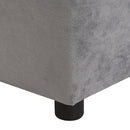 Kids Recliner Chair, Kids Upholstered Couch With Ottoman - Gray by HouseOfZazla