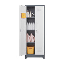 Lockers With Locking Doors, Adjustable Shelves, High Broom Tool Storage Cabinet by HouseOfZazla