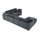 U_Style 120.8" Extra Large Modular Sectional Sofa