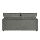 Modern Loveseat Sofa, Upholstered Couch With Side Storage Pockets