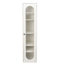 Tall Display Cabinet & Bookshelf with Glass Door by HouseOfZazla