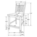 Counter Height Chair (Set of 2) - Ivory by HouseOfZazla