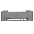 Daybed With Storage Arms, Trundle And Charging Station by HouseOfZazla