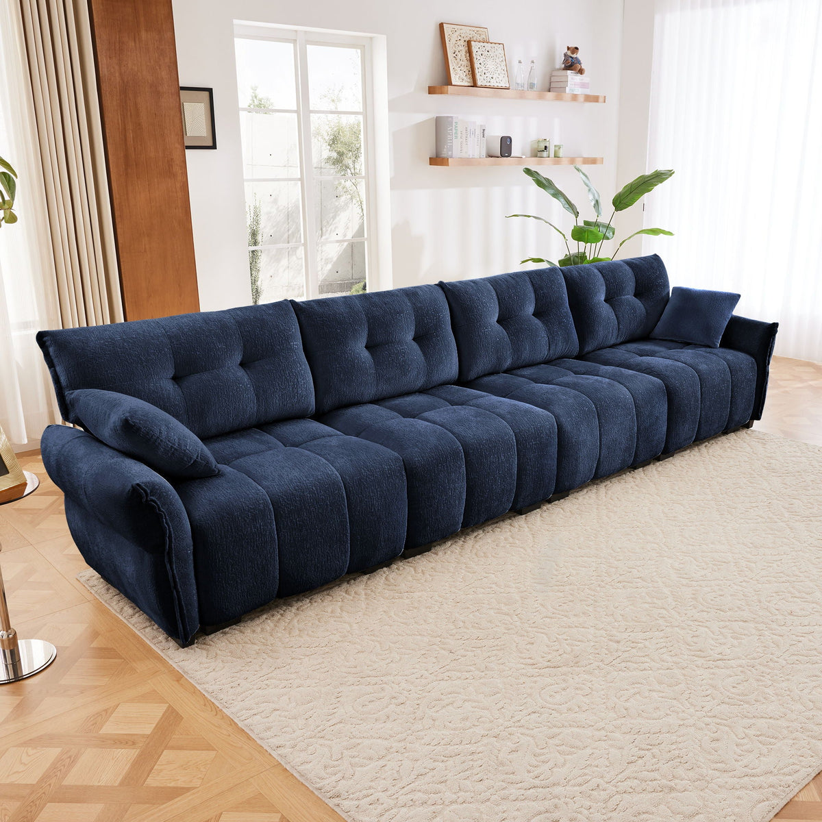 Modern Sofa & Pillows, Textured Cover, High Rebound Cushions, photo 34 of 34