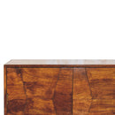 Wavecrest Cabinet, 4 Shelves - Chestnut by HouseOfZazla