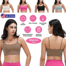 Women Sport Bras with Removable Pads, Low-Impact Square Neck by LJGDeals