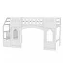 Loft Bed With Storage Staircase And Windows