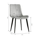 Modern Dining Chair With Carbon Steel Legs by Unique Piece Furniture