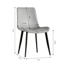 Modern Dining Chair With Carbon Steel Legs by HouseOfZazla