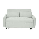 Pull-Out 2 Seat Modern Sleeper Sofa With 2 Throw Pillows And USB Ports by HouseOfZazla