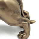 11.4x3.3x6.6' Lifelike Dachshund Figurine with Copper Finish by HouseOfZazla