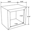 Benton Rectangular Solid Wood End Table Natural