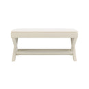 Comfort Double Bench Upholstered With X Crossed Legs