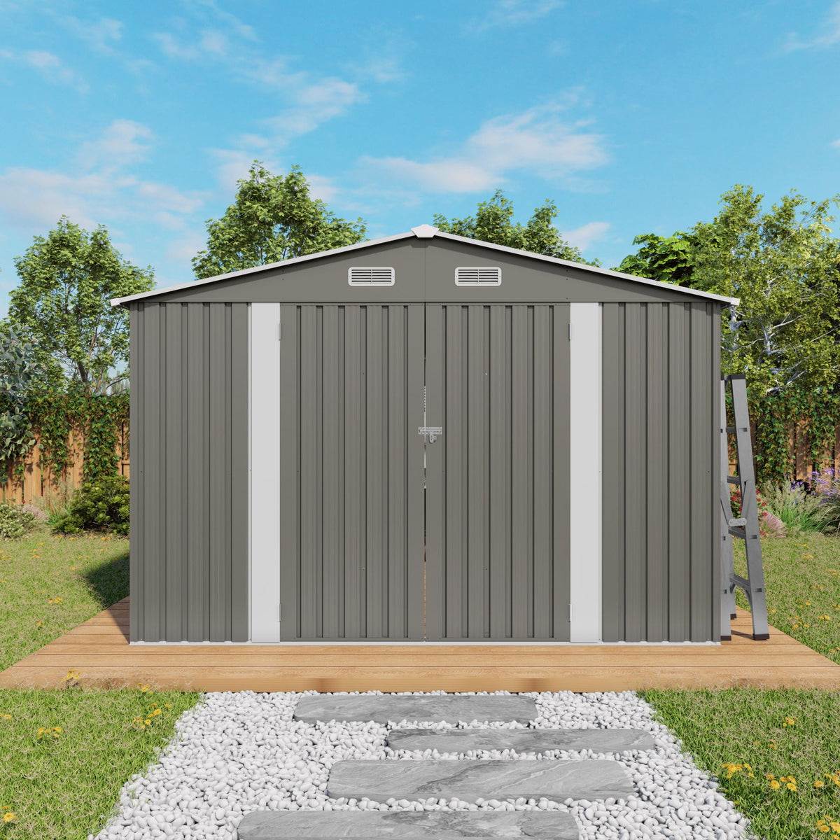 Outdoor Storage Shed With Lockable Doors, photo 39 of 39