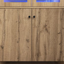 Modern Tech Inspired Dome Cabinet With LED Lighting by HouseOfZazla