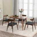 5 Piece Dining Set With Ergonomic Chairs by HouseOfZazla