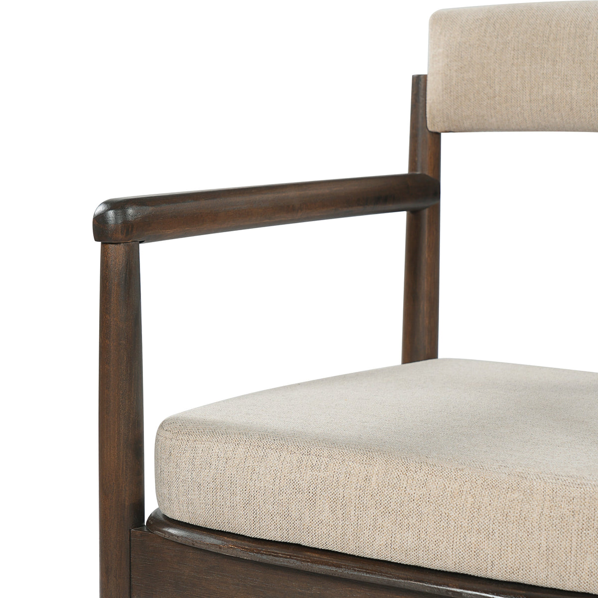 2 Pack Rubberwood Dining Arm Chairs, photo 10 of 10