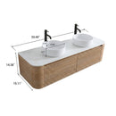 Erba 60 Inch Bathroom Vanity with Sink in Honey