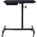 Adjustable Tear Down Work Table With Drawer For Garages, Repair Shops, And Diy, Portable, (4) 2.5" Swivel Casters, 220 Pound Capacity, Rubber Corners, Heavy Duty Steel by HouseOfZazla