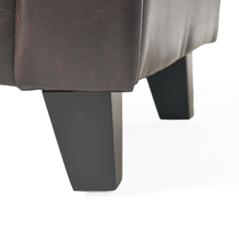 ALDEN ARMED STORAGE BENCH