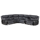 Sycamore Upholstered Power Reclining Sectional Sofa Grey