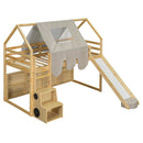 Loft Bed With House Shaped Frame And Tent by Unique Piece Furniture