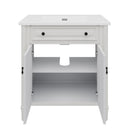 Vintage Bathroom Vanity With Sink, Rustic Cabinet With Soft Close Doors by HouseOfZazla