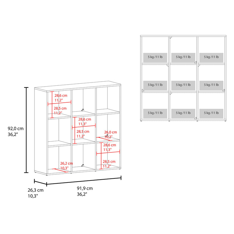 Lena 9-Cube Storage Organizer Bookcase, photo 6 of 7