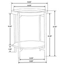 Cowper - Round End Table - Natural by HouseOfZazla