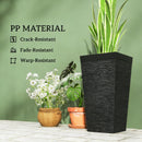 Modern Design Stackable Tapered Planters, Set of 3 Outdoor Planters