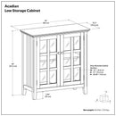 Acadian - Low Storage Cabinet - Brunette Brown