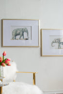 23.6x31.5" Fake Elephant Pencil Drawings, Set of 2