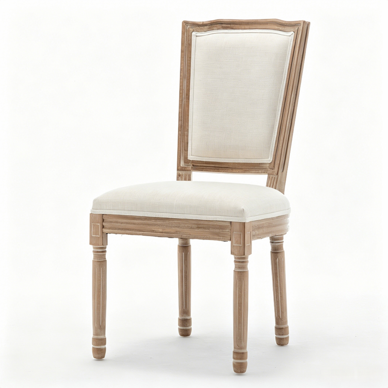 Farmhouse Solid Wood Frame Dining Chairs with Cushioned, photo 8 of 10