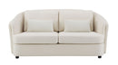 Mariko - Linen Loveseat With 2 Toss Pillows - Beige by HouseOfZazla