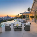 Modern Patio Set With Table And Cushions by HouseOfZazla