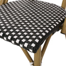 Outdoor PE Rattan and Aluminum French Bistro Chair, Set of 2 by HouseOfZazla