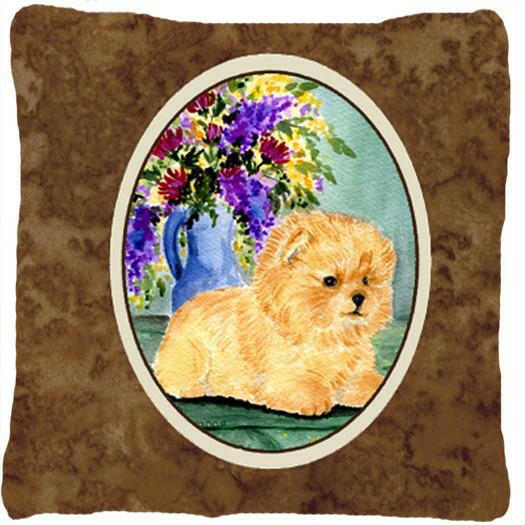 Pomeranian Decorative   Canvas Fabric Pillow