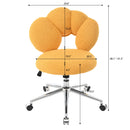360Swivel Height Adjustable,Swivel Chair,Teddy fabric,home office chair