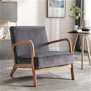 Classic Mid-Century Modern Accent Chairs, Open Framed Armchair With Cushioning by Unique Piece Furniture