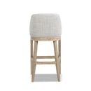 Newport 30.5" Coastal Curved Back Upholstered Barstool