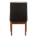 Gilsea - Fabric & Synthetic Leather Side Chair (Set of 2) - Beige & Brown Finish by Unique Piece Furniture
