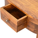 Mini Rounded Coffee Table - Chestnut by HouseOfZazla