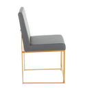 Fuji - Contemporary Stylish Frame, High Back Dining Chair (Set of 2) by HouseOfZazla