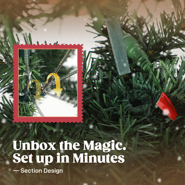 HOMCOM 5 ft Prelit Whimsical Christmas Tree, photo 2 of 10